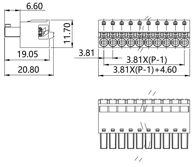 插拔式端子臺-插頭KPG-381(圖1)