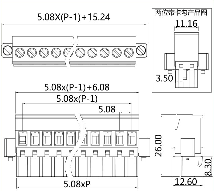插拔式端子臺(tái)-插頭PGF-508RL(圖1) 插拔式端子臺(tái)-插頭PGF-508RL(圖1)