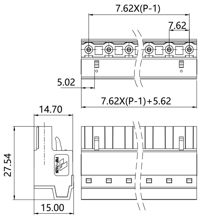 插拔式端子臺(tái)-插頭PG-762N(圖1) 插拔式端子臺(tái)-插頭PG-762N(圖1)